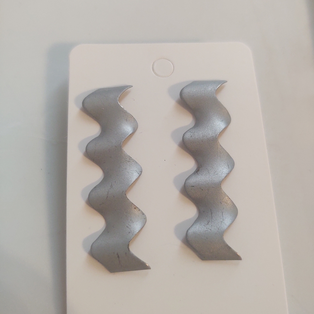 Silver earrings